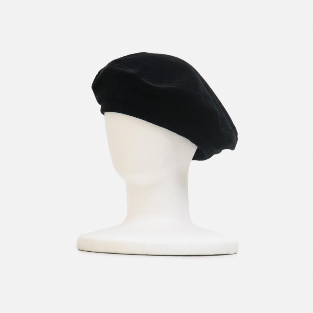 ORIGINAL Charcoalʥꥸʥ 㥳 Velour Beret Solid, ORIGINAL Charcoal, AccessoriesHead, NO.22-22-2-504