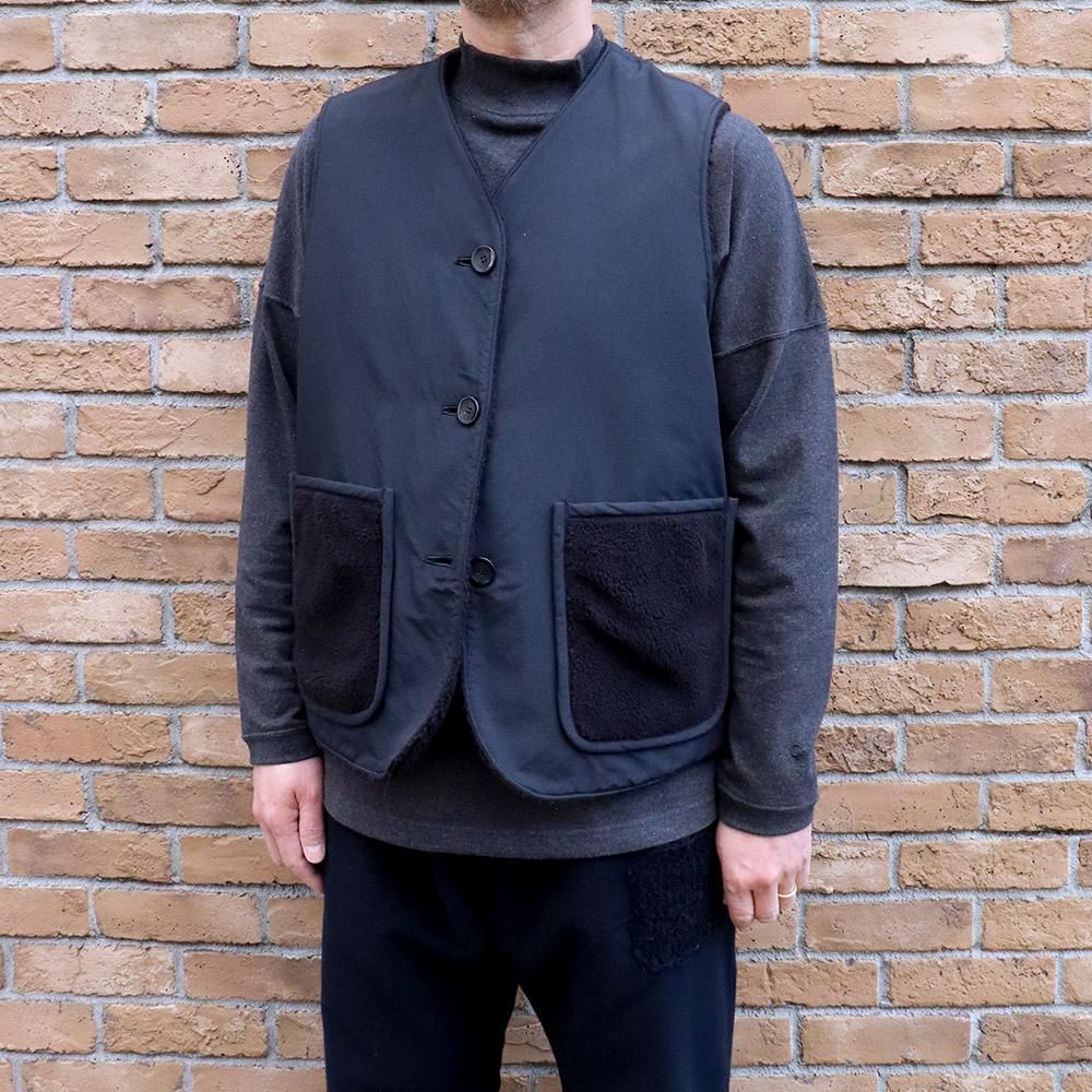 tobemikako kuro_vest 黒ベスト クロップドVネックニットベスト（ベスト） | tk.TAKEO KIKUCHI