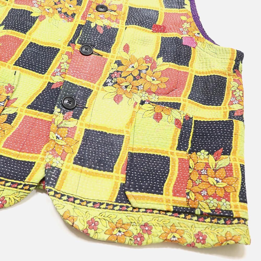 BodocosʥܥɥKantha Crew Vest, Bodocos, Sleeveless, NO.22-50-6-854