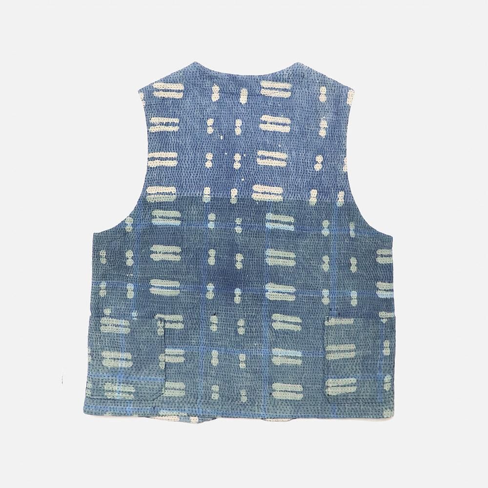 BodocosʥܥɥKantha Crew Vest, Bodocos, Sleeveless, NO.22-50-6-854