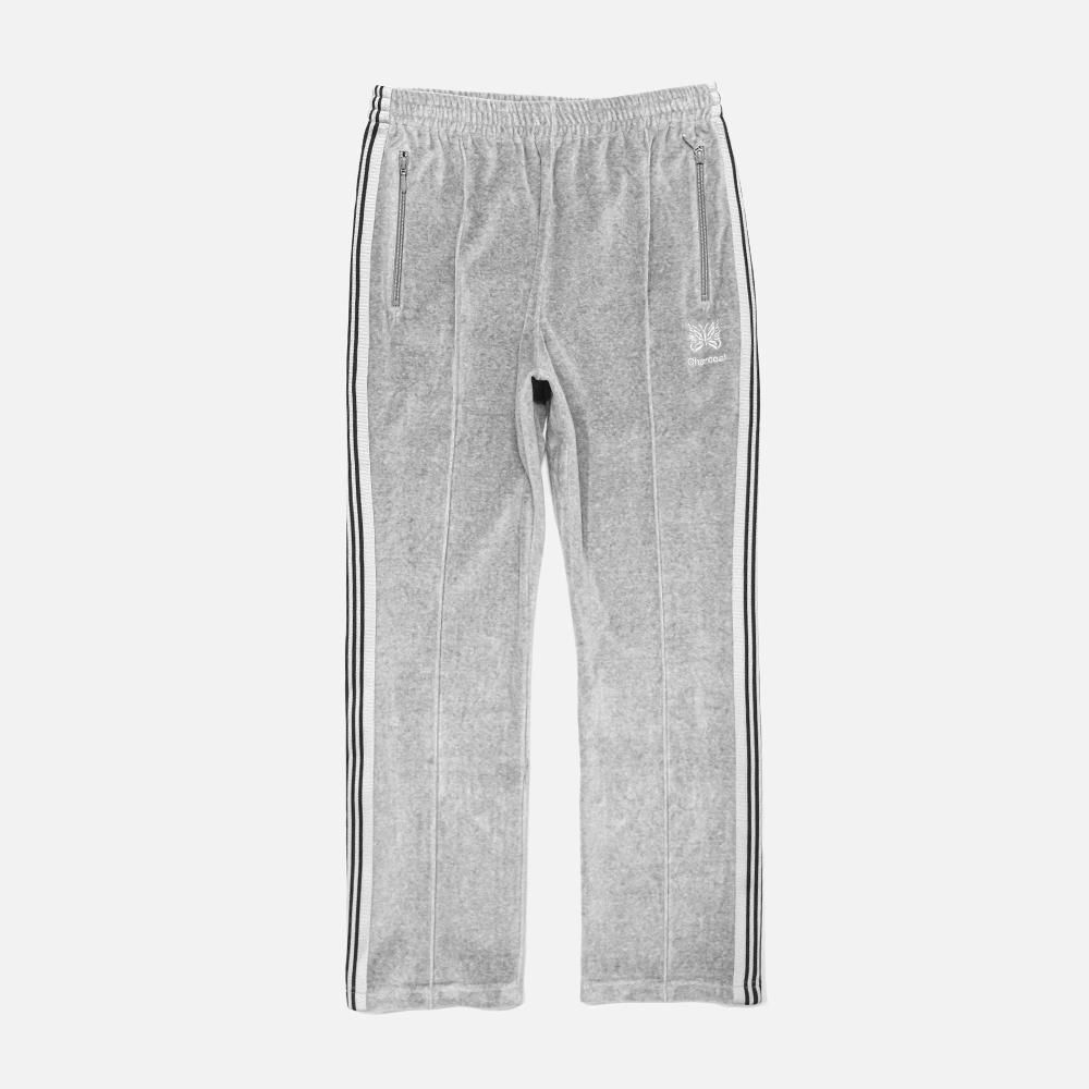 Needles（ニードルズ）〉別注 Velour Track Pant Narrow - Charcoal