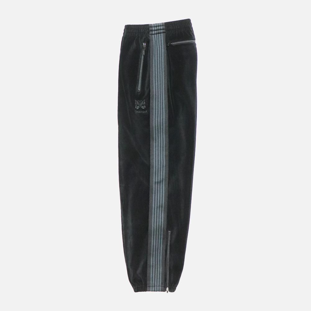 Needles(ニードルズ)〉別注 Velour Track Pant Zipped - Charcoal