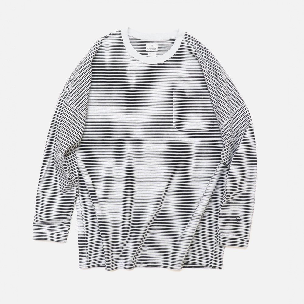 ORIGINAL Charcoalʥꥸʥ 㥳W/Border G-Dye L/S, ORIGINAL Charcoal, T-Shirt, SweatL/S, NO.23-01-1-002