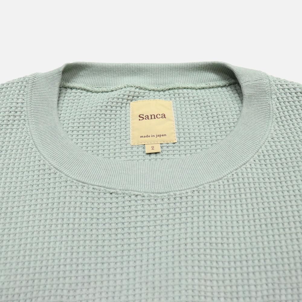 Sanca(サンカ)〉別注 Big Waffle Pocket T - Charcoal TOKYO Online