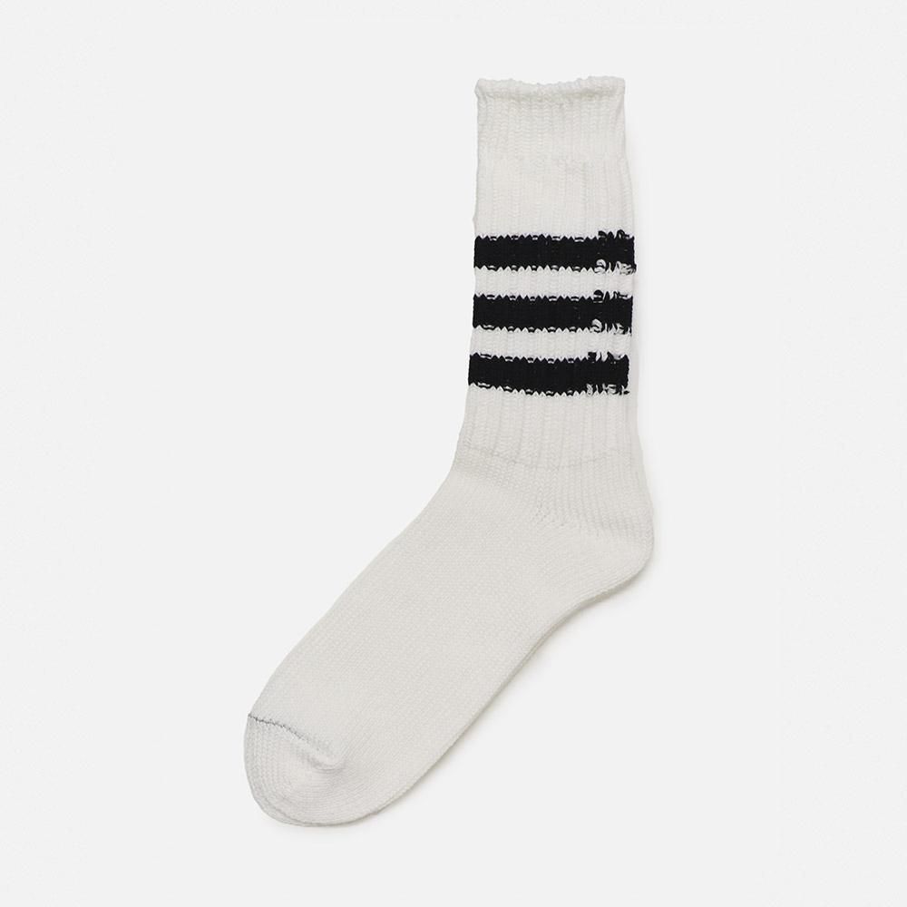 ORIGINAL Charcoalʥꥸʥ 㥳Rib 3Line Socks, ORIGINAL Charcoal, Socks, NO.23-22-4-010