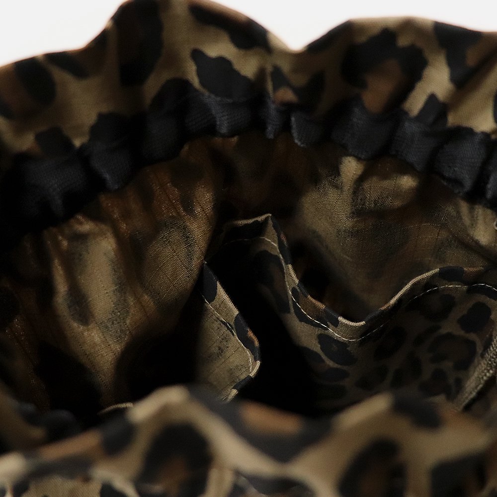 ORIGINAL Charcoalʥꥸʥ 㥳Leopard Kinchaku Bag, ORIGINAL Charcoal, Bag, NO.23-22-5-002