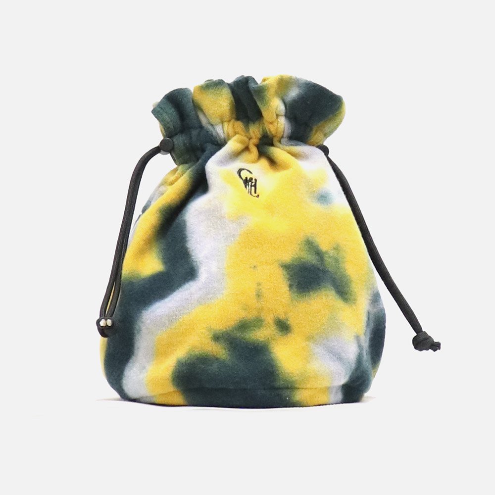 ORIGINAL Charcoalʥꥸʥ 㥳Pile Tie-Dye Kinchaku Bag, ORIGINAL Charcoal, Bag, NO.23-22-5-003