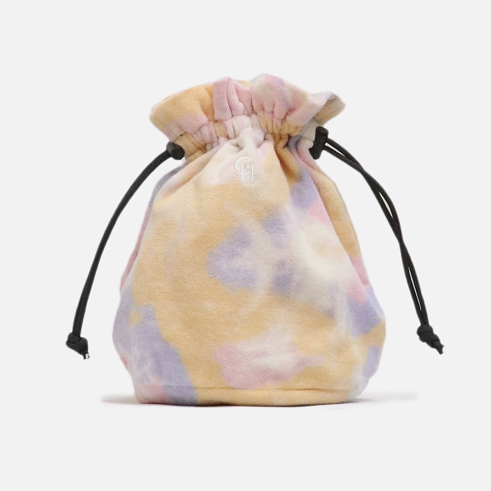 ORIGINAL Charcoal（オリジナル チャコール）Pile Tie-Dye Kinchaku Bag