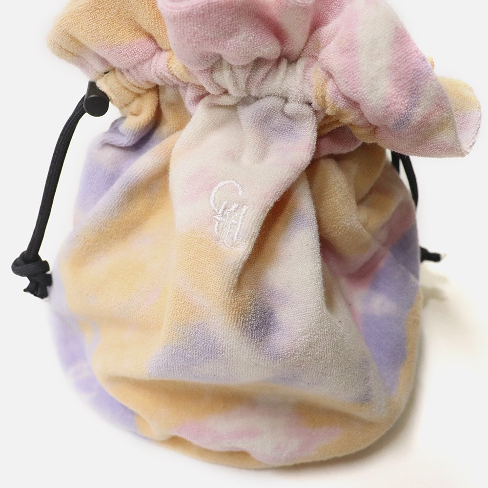 ORIGINAL Charcoalʥꥸʥ 㥳Pile Tie-Dye Kinchaku Bag, ORIGINAL Charcoal, Bag, NO.23-22-5-003