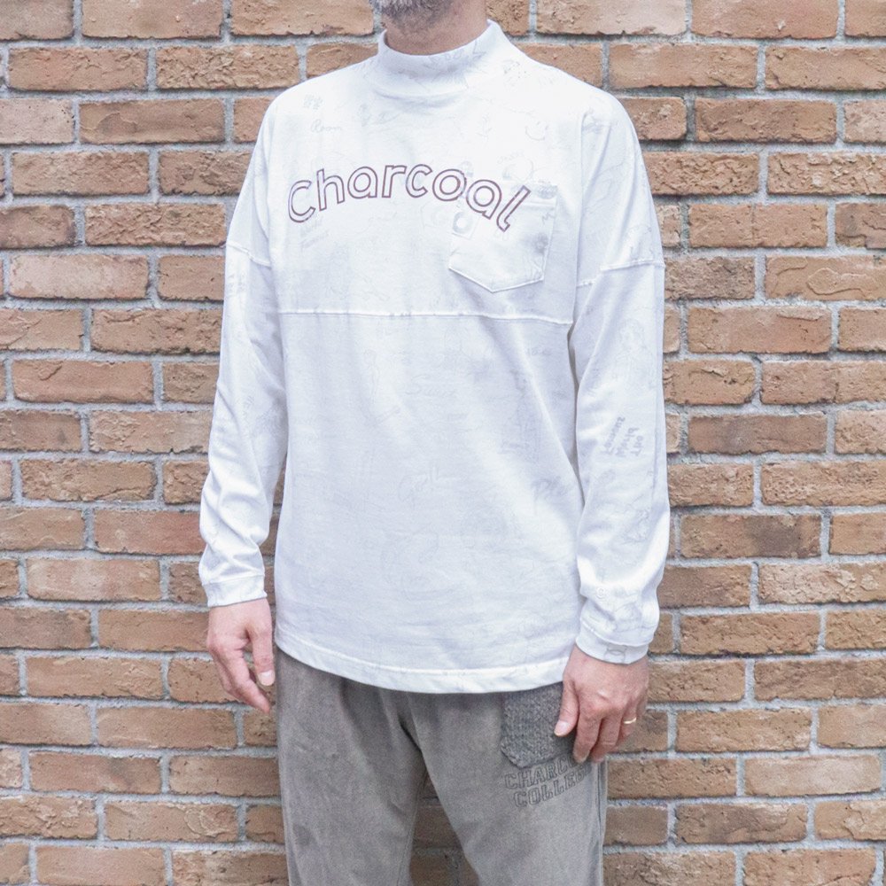 ORIGINAL Charcoalʥꥸʥ 㥳 29USA Foot Hi x KIBITZ, ORIGINAL Charcoal, T-Shirt, SweatL/S, NO.23-01-1-502