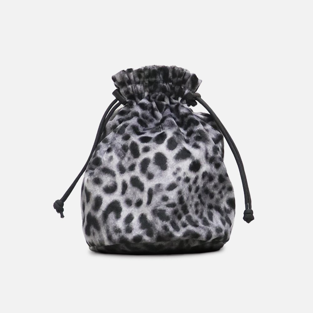 ORIGINAL Charcoalʥꥸʥ 㥳Velour Kinchaku Bag Leopard, ORIGINAL Charcoal, Bag, NO.23-22-5-620