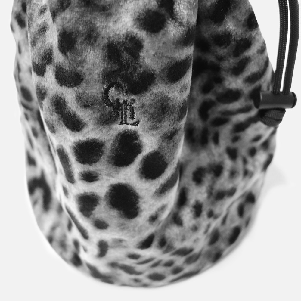 ORIGINAL Charcoalʥꥸʥ 㥳Velour Kinchaku Bag Leopard, ORIGINAL Charcoal, Bag, NO.23-22-5-620