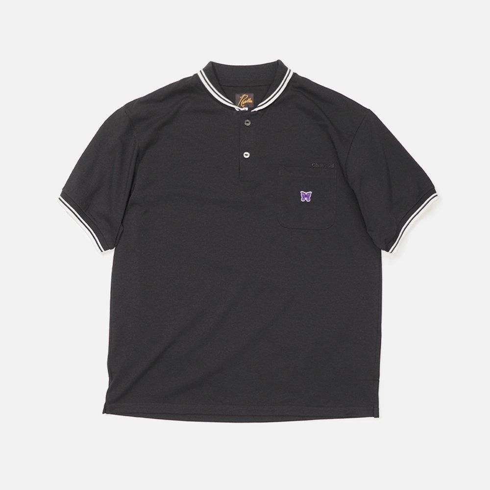 Needles(ニードルズ)〉 別注 Shawl Polo S/S - Charcoal TOKYO Needles(ニードルズ)〉 別注 Shawl Polo S/S - Charcoal TOKYO
