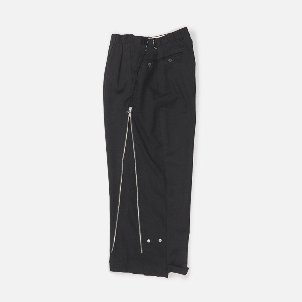 OLD PARK(オールド パーク)〉 ZIP BAGGY PT ② - Charcoal OLD PARK(オールド パーク)〉 ZIP BAGGY PT ② - Charcoal