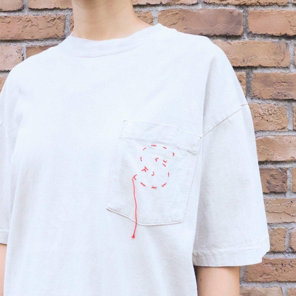 BodocosʥܥɥUSA Natural Die S EMB S/S, Bodocos, T-Shirt, SweatS/S, NO.24-50-1-046