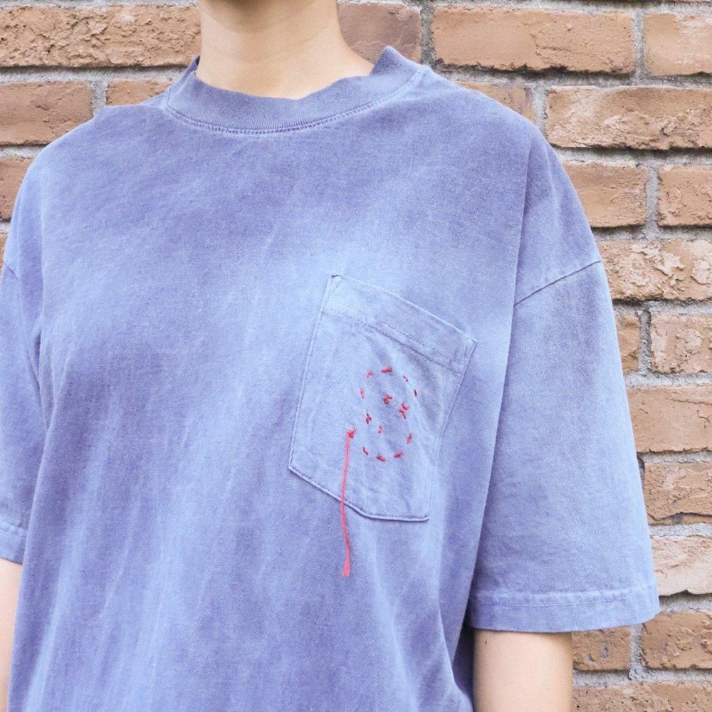 BodocosʥܥɥUSA Natural Die S EMB S/S, Bodocos, T-Shirt, SweatS/S, NO.24-50-1-046