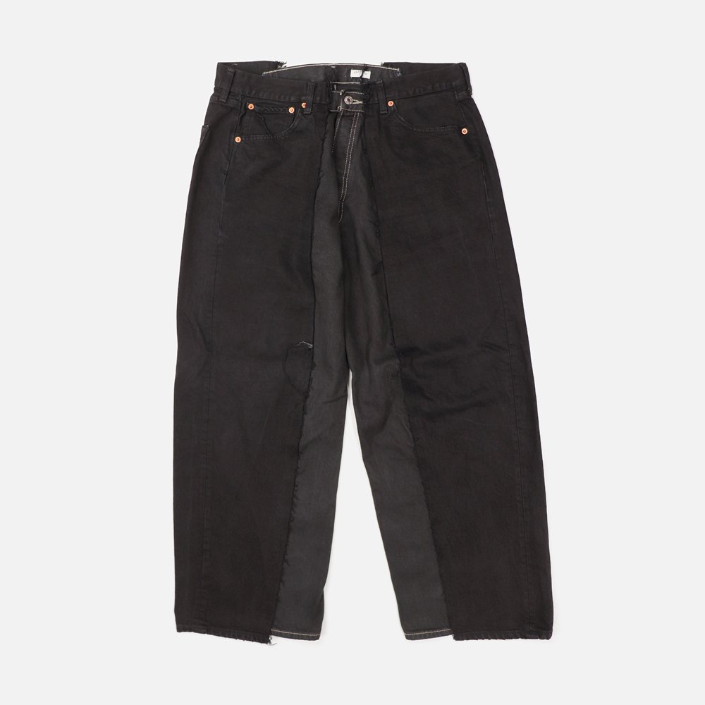 OLD PARKʥ ѡˡ Black Baggy Jeans XL-3