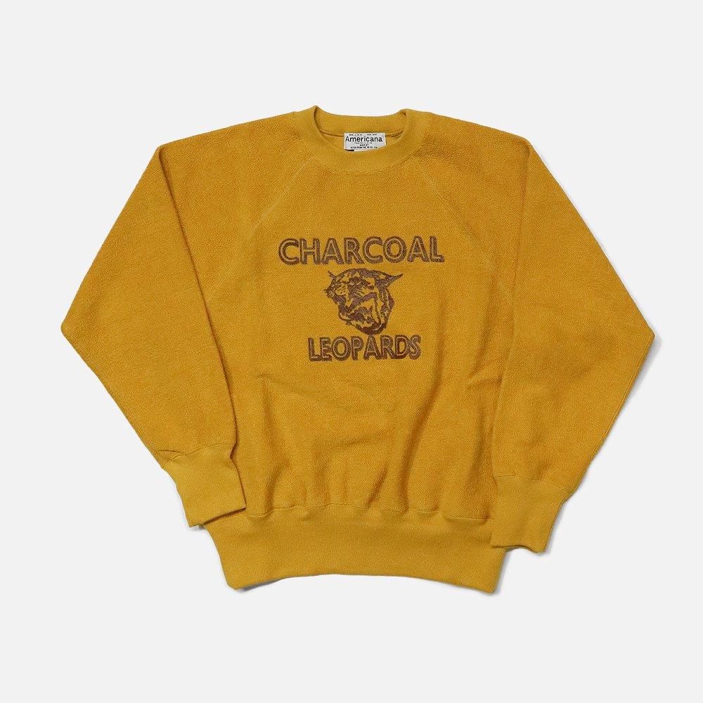 ORIGINAL Charcoalʥꥸʥ 㥳ˡ AmericanaʥꥫʡLeopards  Crew L/S