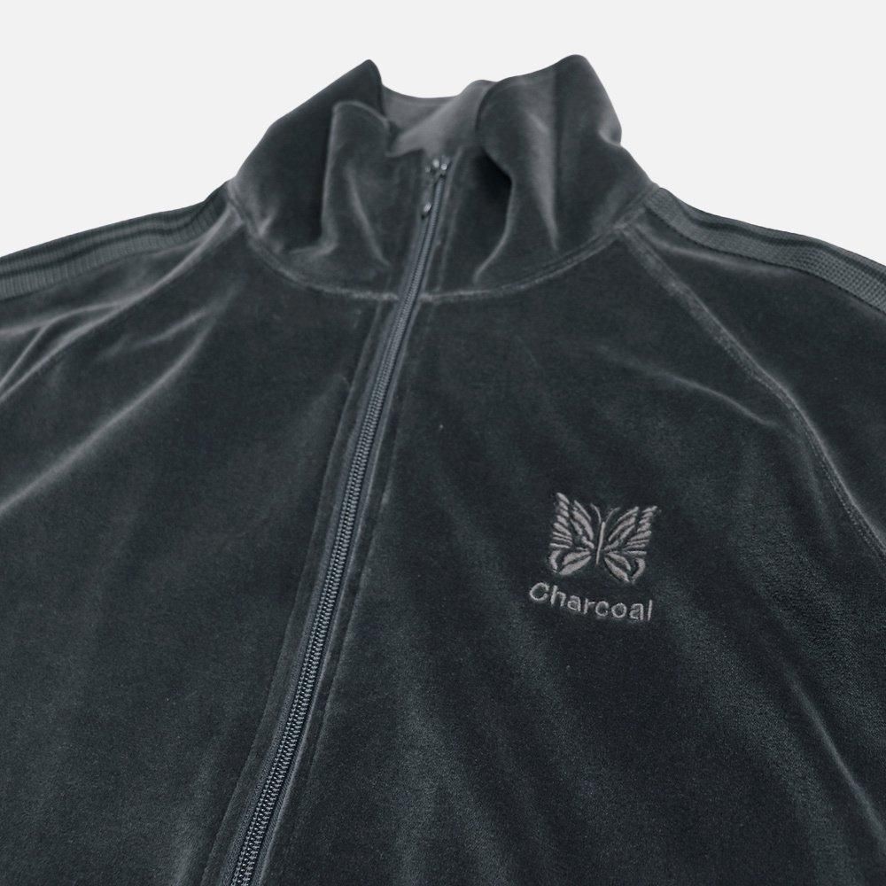 Needles(ニードルズ)〉 別注 Velour Track Jacket - Charcoal Needles(ニードルズ)〉 別注 Velour Track Jacket - Charcoal