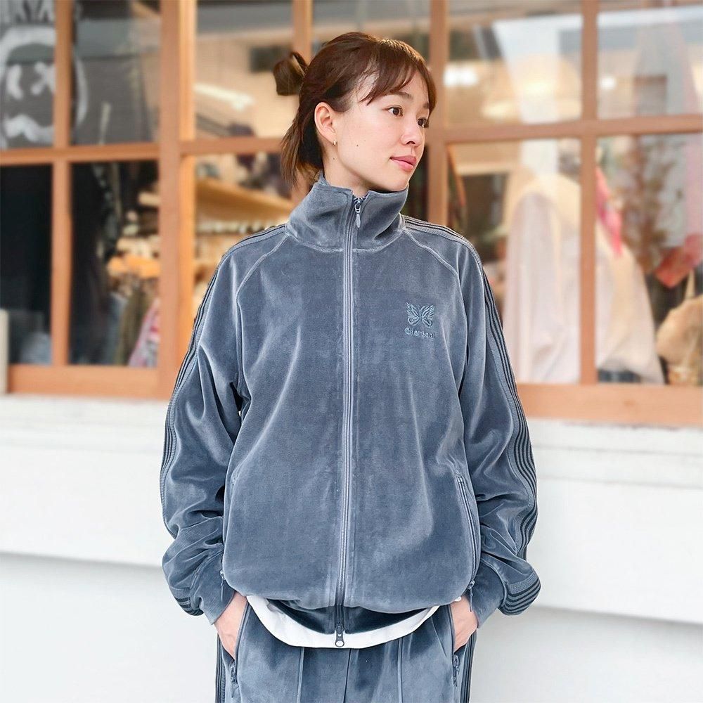 Needles(ニードルズ)〉 別注 Velour Track Jacket - Charcoal Needles(ニードルズ)〉 別注 Velour Track Jacket - Charcoal