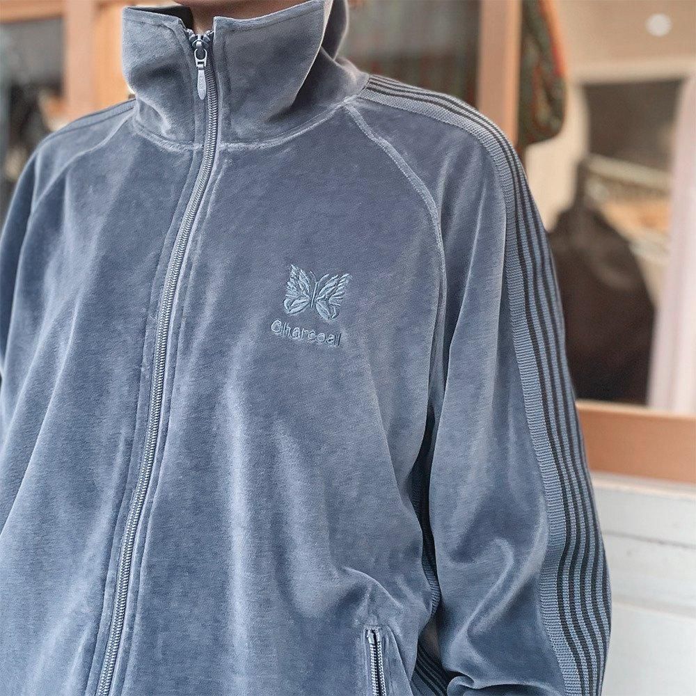 Needles(ニードルズ)〉 別注 Velour Track Jacket - Charcoal Needles(ニードルズ)〉 別注 Velour Track Jacket - Charcoal