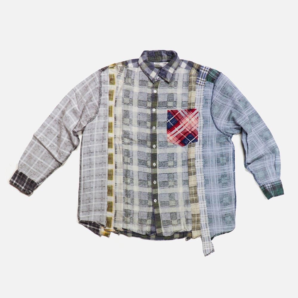Rebuild by Needlesʥӥ Х ˡɥ륺ˡ7Cuts Flannel ShirtL-3