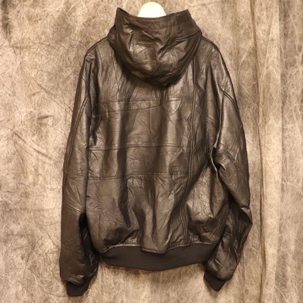 OLD PARK(オールド パーク)〉 Hooded Leather FLIGHT JACKET OLD PARK(オールド パーク)〉 Hooded Leather FLIGHT JACKET
