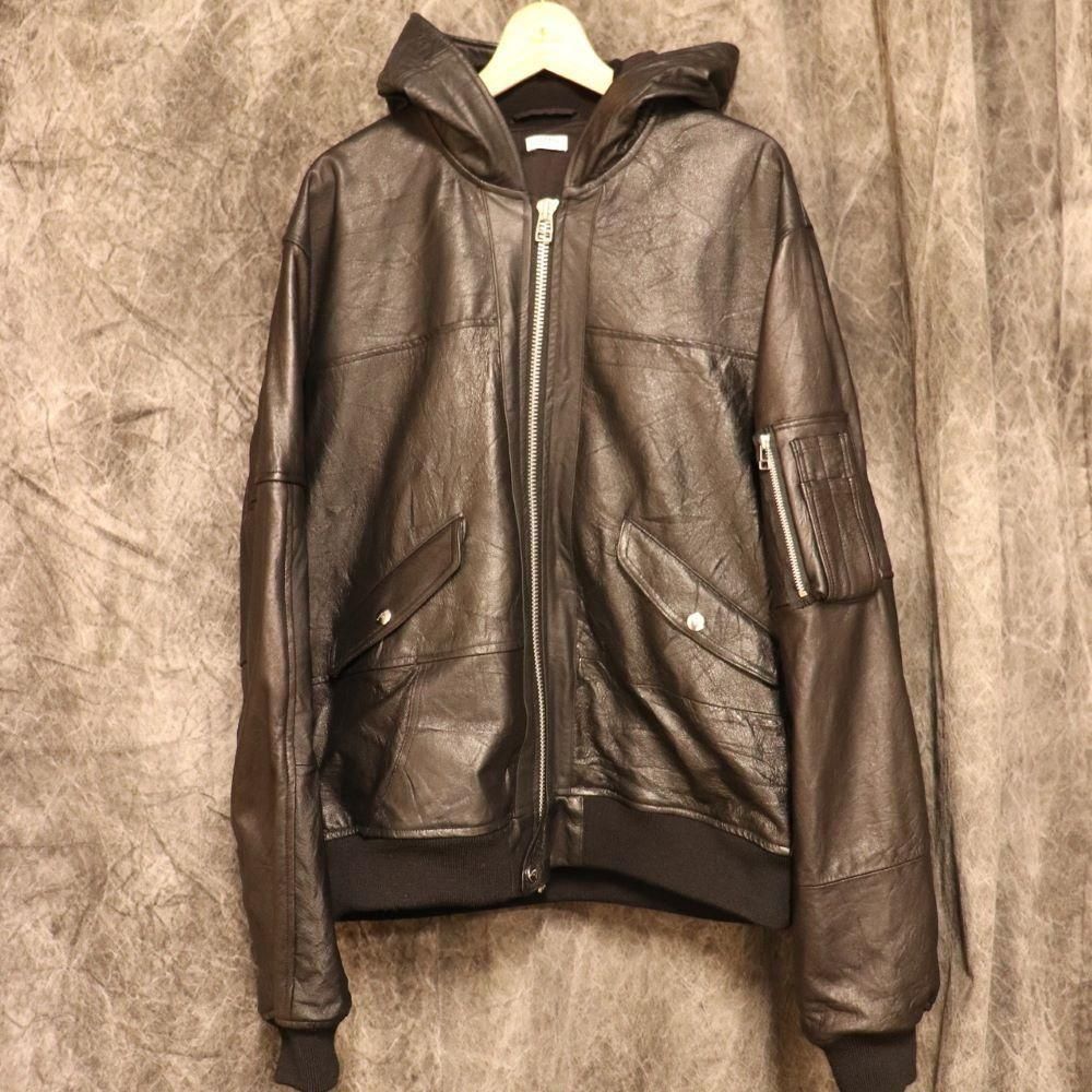 OLD PARKʥ ѡˡ  Hooded Leather FLIGHT JACKET