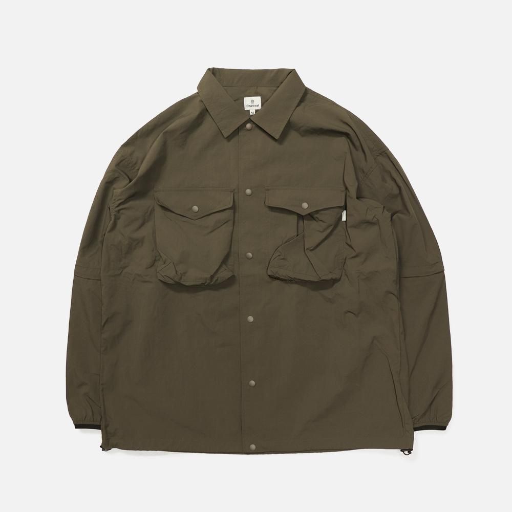 SHELTECH®ʥƥåˡ ORIGINAL Charcoalʥꥸʥ 㥳  F/Zip 2Way Shirt Jacket