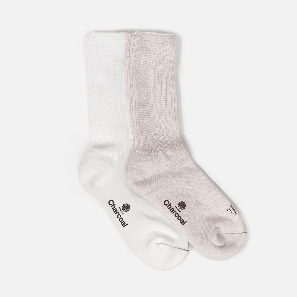 ORIGINAL Charcoalʥꥸʥ 㥳Rib&Pile Crinkle Reg, ORIGINAL Charcoal, Socks, NO.25-22-4-008
