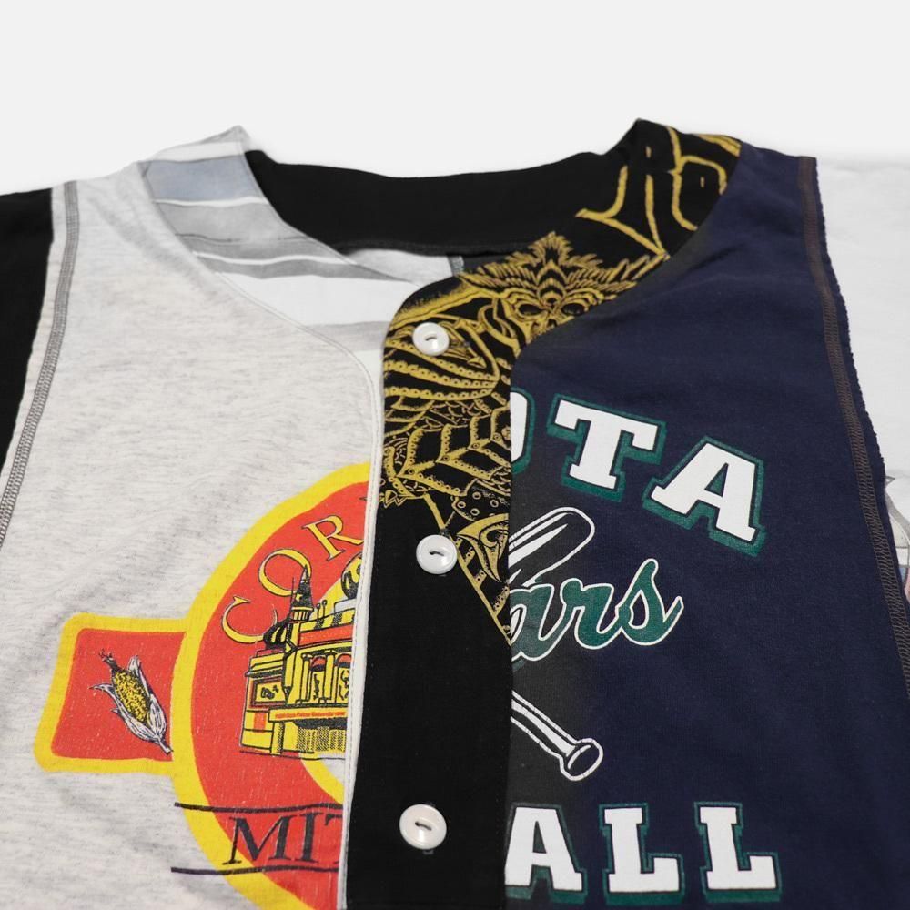 Rebuild by Needlesʥӥ Х ˡɥ륺ˡ4 Cut Wide Baseball Tee , Needles, T-Shirt, SweatS/S, NO.25-03-6-007