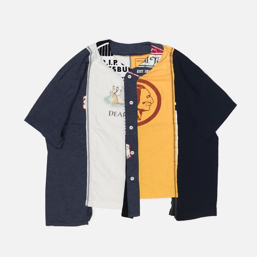 〈Rebuild by Needles（リビルド バイ ニードルズ）〉4 Cut Wide Baseball Tee ④