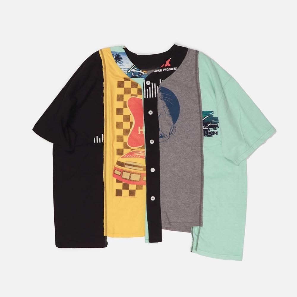 Rebuild by Needlesʥӥ Х ˡɥ륺ˡ4 Cut Wide Baseball Tee , Needles, T-Shirt, SweatS/S, NO.25-03-6-007