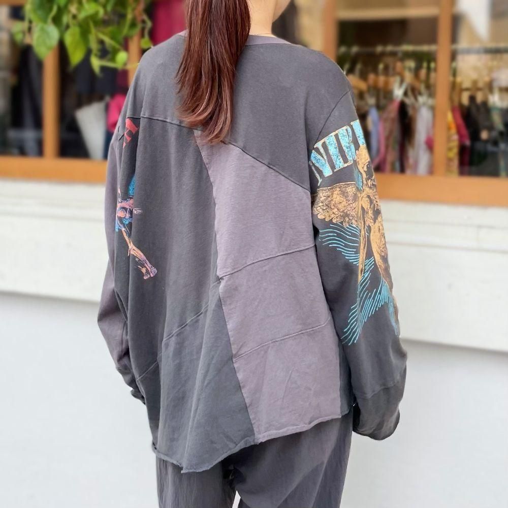 OLD PARK（オールド パーク）〉2Way T - Charcoal TOKYO Online
