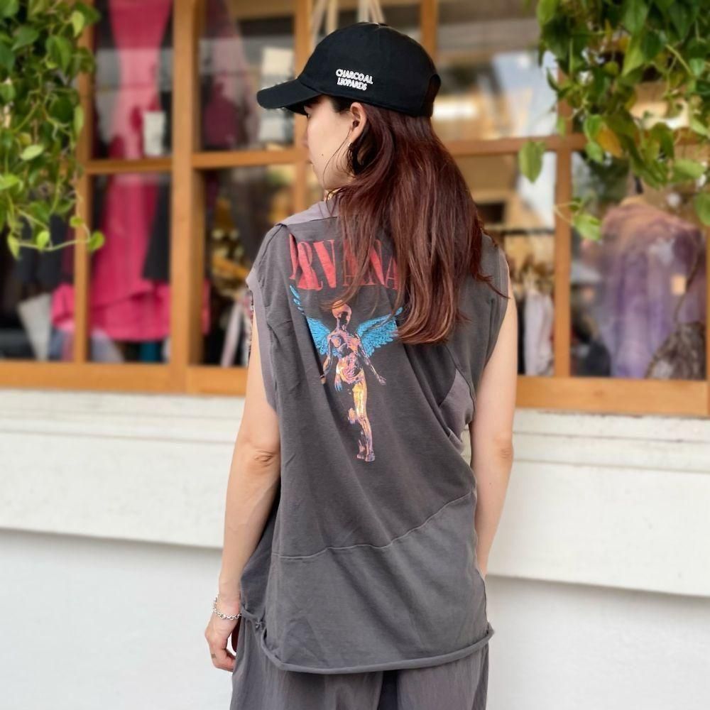 【OLD PARK/オールドパーク】　2WAY TEE NUMBER OLD PARK（オールド パーク）〉2Way T - Charcoal TOKYO Online