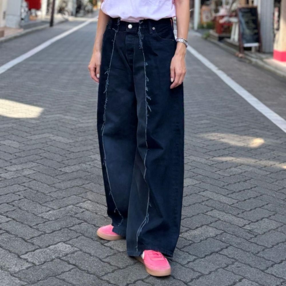 OLD PARK（オールド パーク）〉 Baggy Jeans BK-M - Charcoal