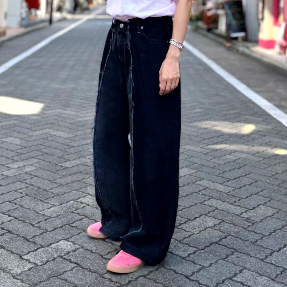 OLD PARK（オールド パーク）〉 Baggy Jeans BK-M - Charcoal