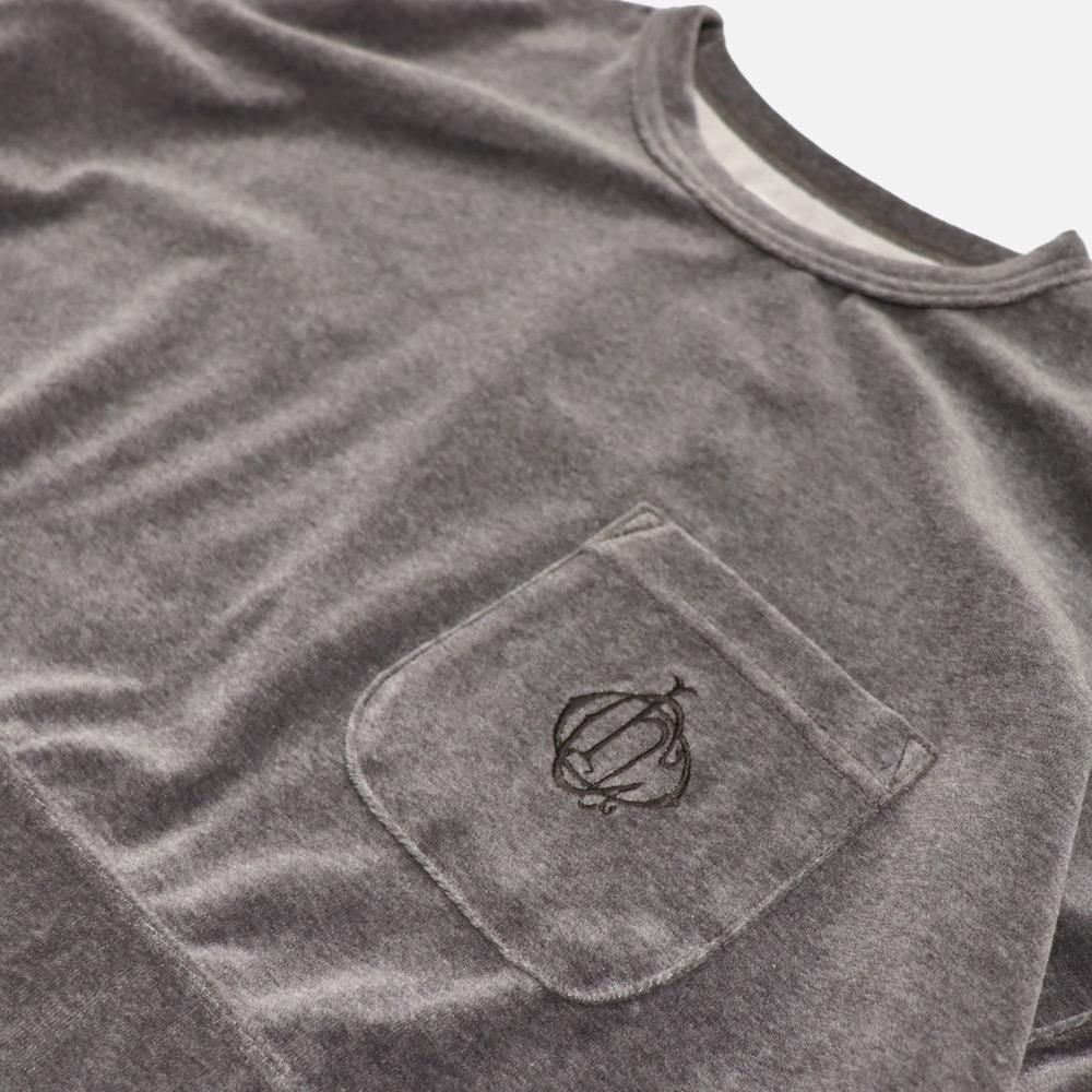 ORIGINAL Charcoalʥꥸʥ 㥳  Velour Panel Foot T L/S
, ORIGINAL Charcoal, T-Shirt, SweatL/S, NO.25-01-1-508