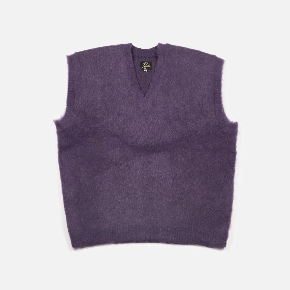 Needles（ニードルズ）〉 Mohair Knit Vest - Charcoal TOKYO Online Store