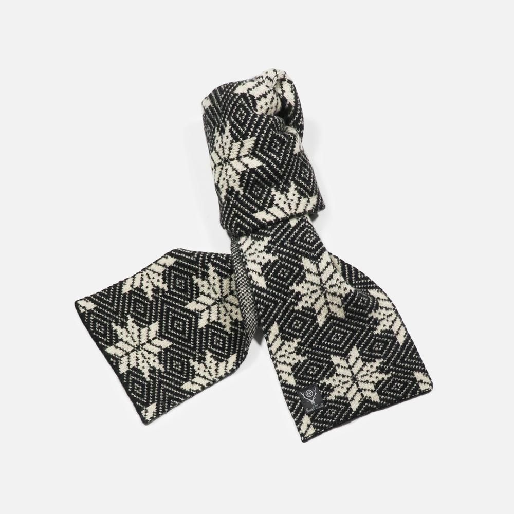 South2 West8ʥġ ȥȡˡKnit Scarf Snowflakes, South2 West8, Bandana / Neck Wear, NO.25-03-3-082