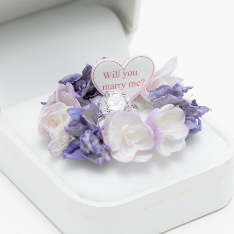 プロポーズ 薔薇 リゾットフラワー 特注 オリジナル 婚約 インテリアにも