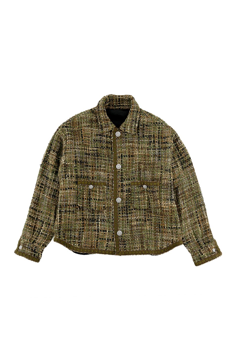 READYMADE tweed shirt jacket ツイード レディメイド | angeloawards.com