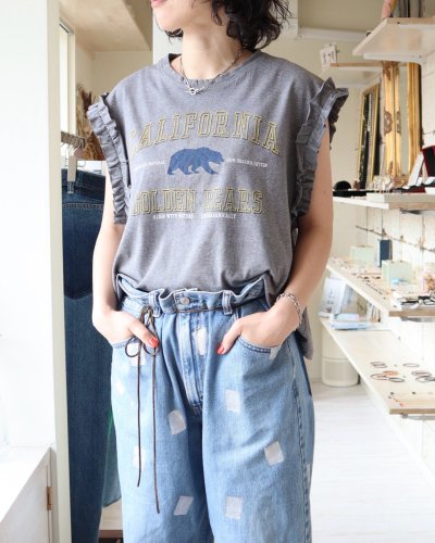  Remake Frill french sleeve tee
Charcoal