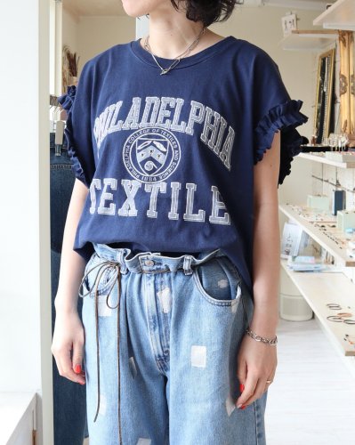  Remake Frill french sleeve tee
Navy