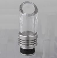 ں߸˥饹4ġ¨Ǽǽۥ饹+ƥ쥹 ɥåץå 31.3mmGlass + Stainless Steel Hybrid 510 Drip Tip1871806