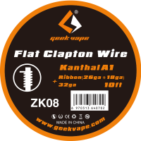 ں߸˥饹1ġ¨ǼǽGeek Vape Kanthal A1 Flat Clapton Wire Ribbon(26ga*18ga)+32GA 10ft 3m