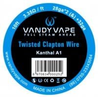 ں߸ˤ¨ǼǽVandyvape Resistance Wire kanthal/SS316L Twisted Fused Clapton Wire Vape Wires