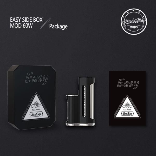 お取り寄せ☆納期 最長 約2週間】Ambition MODS EASY Side Box Mod 60W