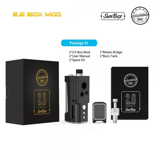 Ambition Mods 2.0 BOX MOD(KIT/ブリッジ/510アダプター/BOROタンク