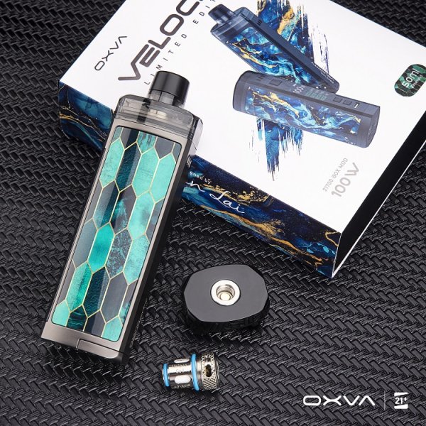 OXVA ベロシティー LE 100W Box Mod キット 5ml(POD付き・電池なし